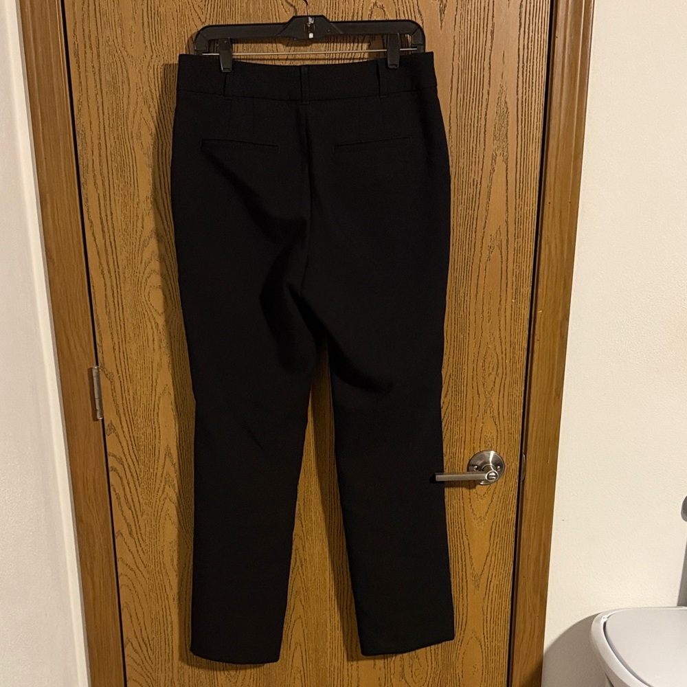 White House Black Market Black Straight Leg Pants - Picture 2 of 3